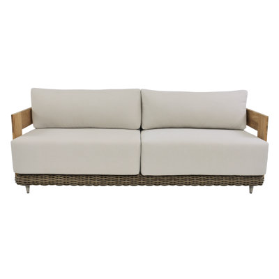 83" Wide Outdoor Patio Sofa with Cushions
