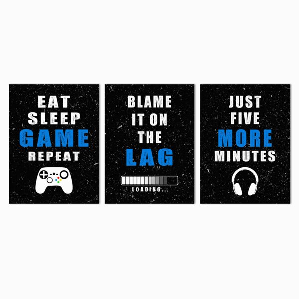 Tin Sign For Kids Wall Room Door Decor Video Games Don't Make You Lag Does