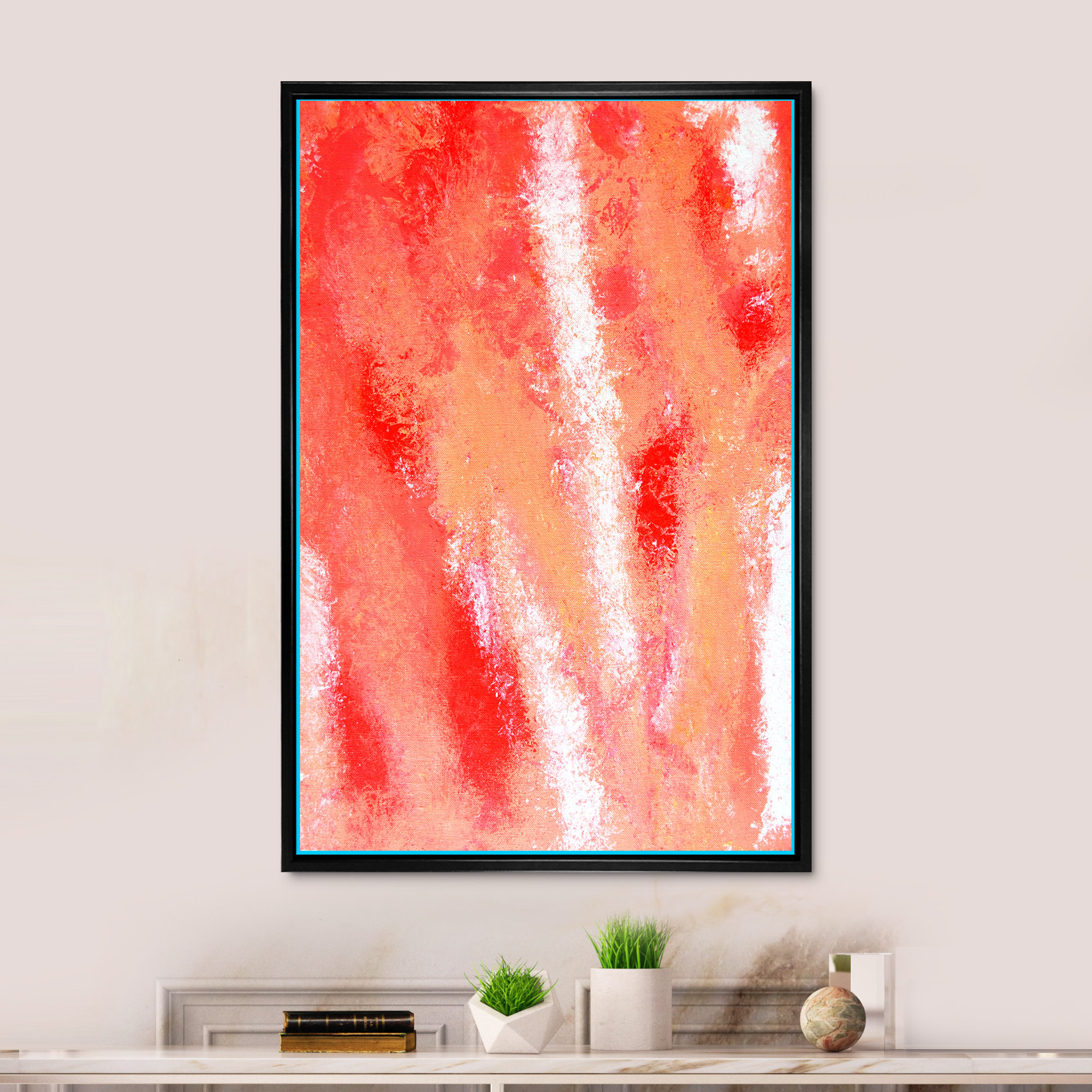 Wrought Studio Coral And Orange Abstract Art Coral And Orange Abstract