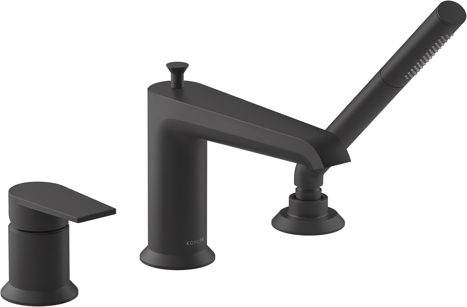 Kohler Hint SingleHandle DeckMount Bath Faucet With Handshower Wayfair