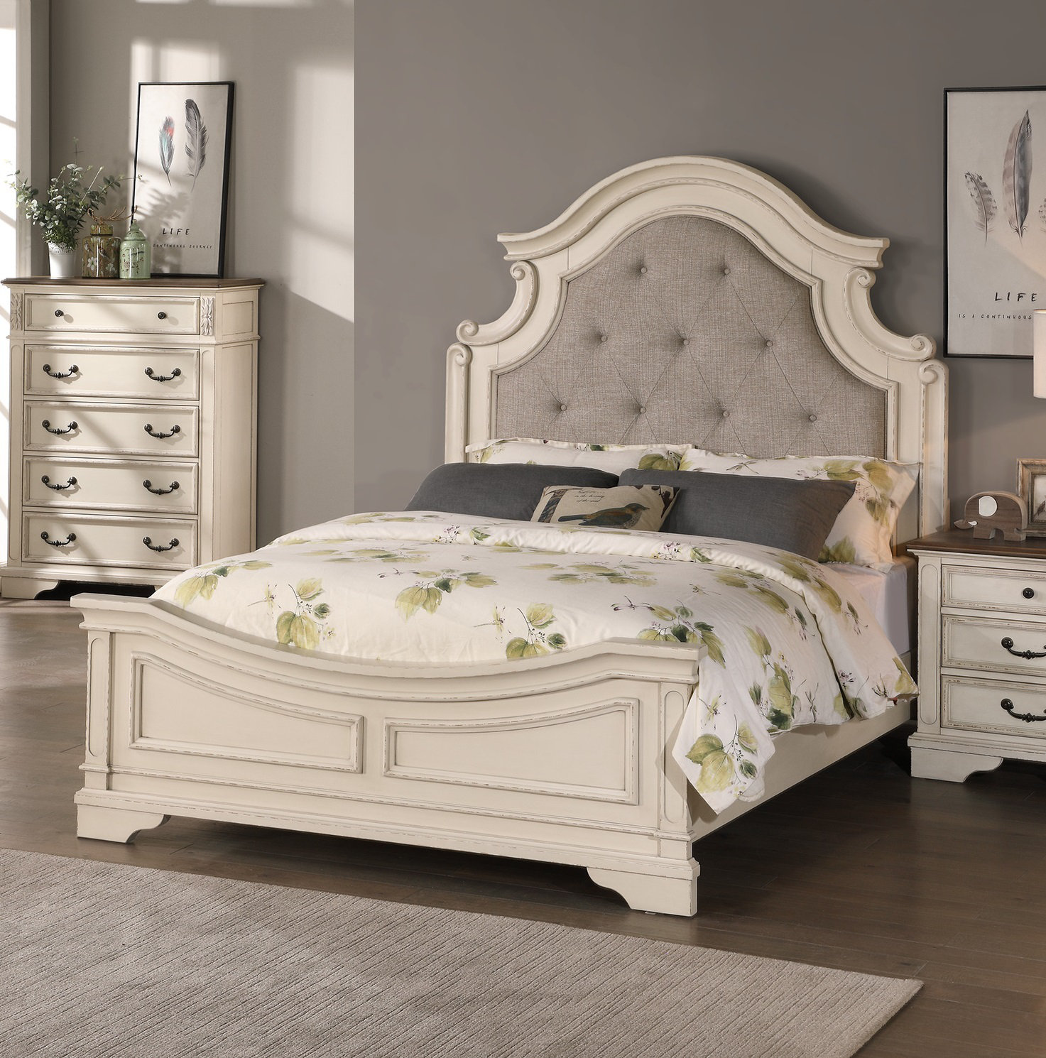 Laurel Foundry Modern Farmhouse Feltner Upholstered Bed & Reviews Wayfair