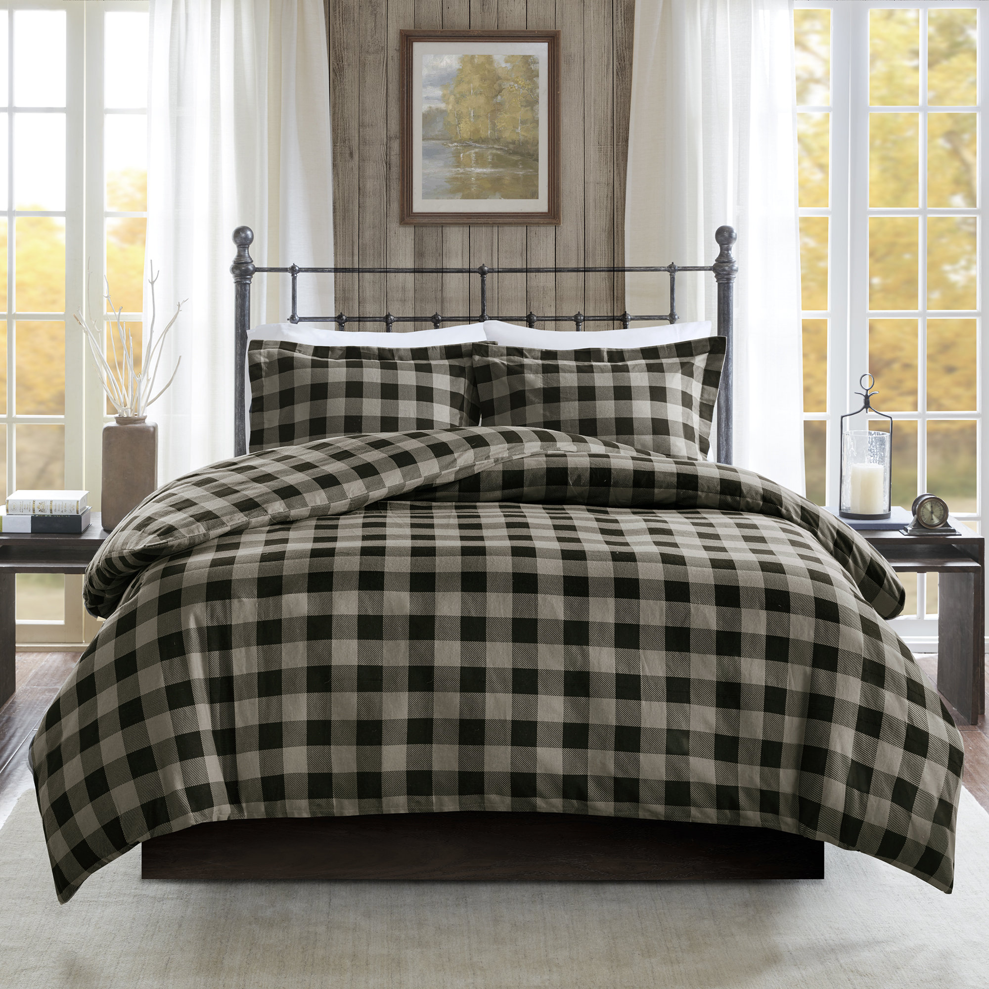 Woolrich Flannel Check Print 100 
