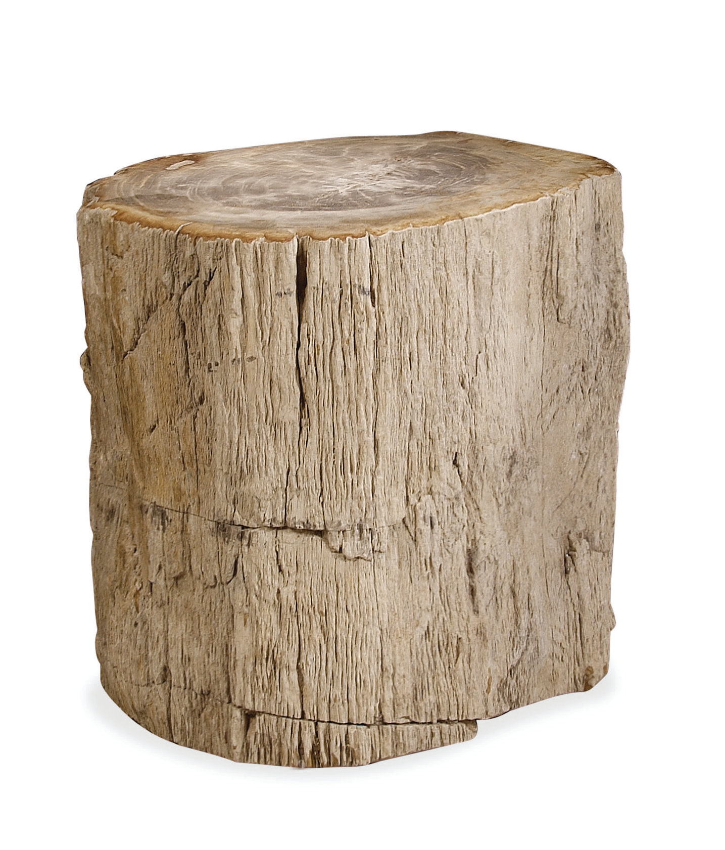 Bernhardt Petrified 19.5'' Tall Solid Wood Tree Stump End Table Wayfair