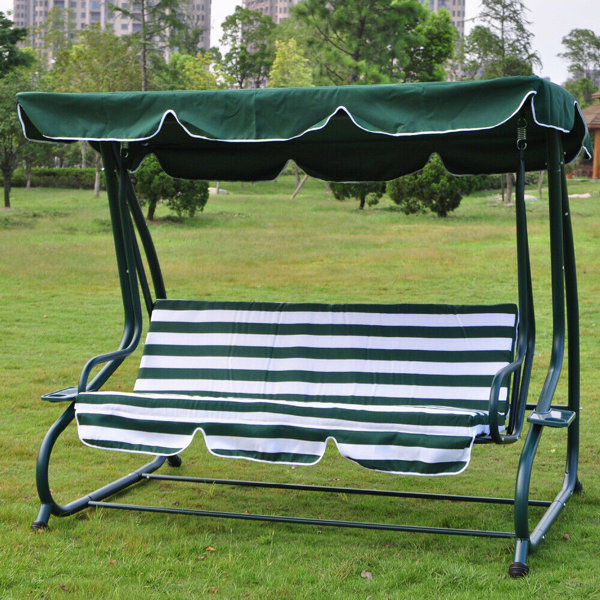 Swing Replacement Canopy TwoPone Patio Swing Canopy Replacement Cover Black 65x45in 420D Waterproof Replacement Canopy for 2-3 Seat Chair Garden Swing Sunshade 