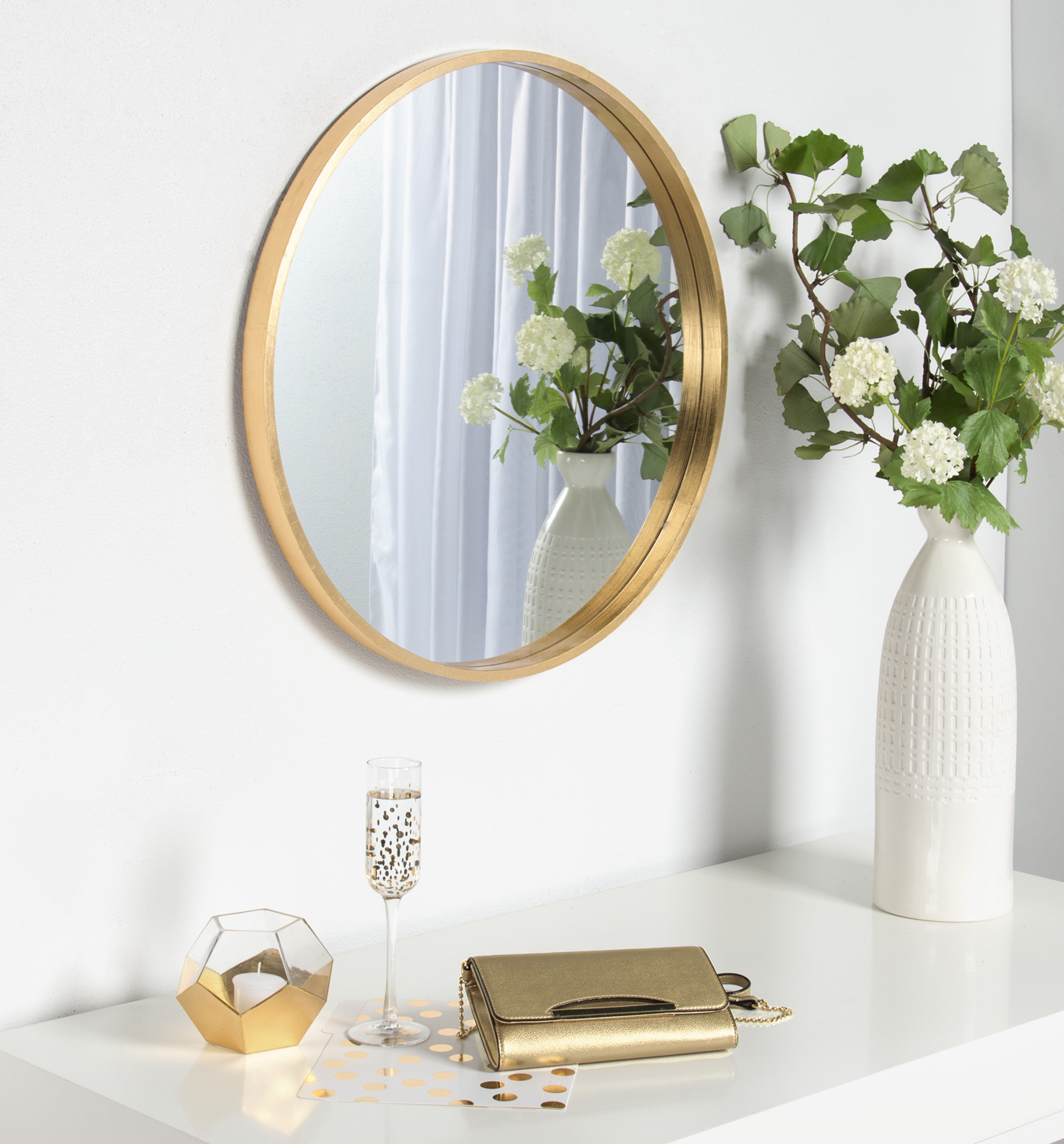 Mercer41 Andrickson Round Wall Mirror & Reviews | Wayfair