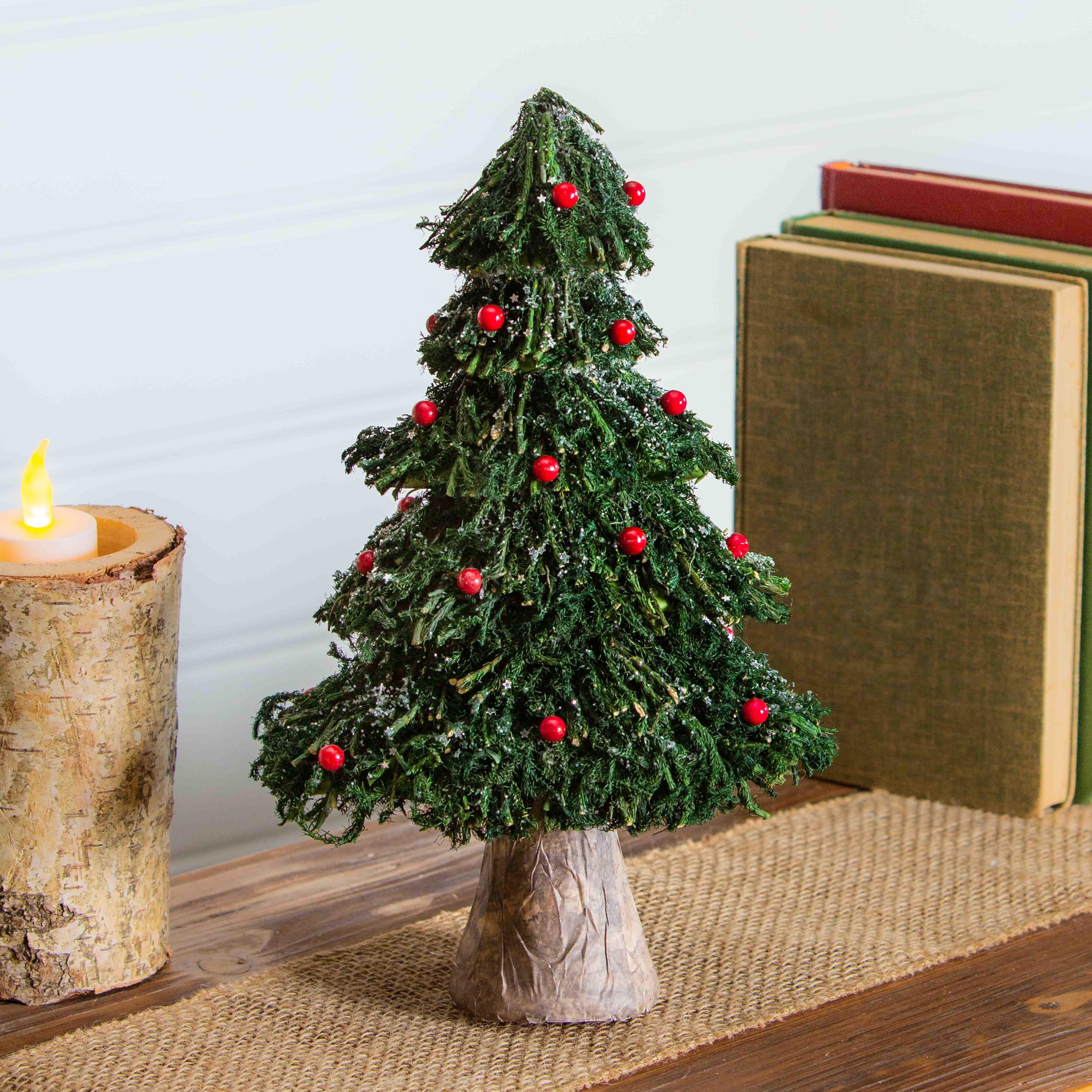 Primrue 11.5'' Faux Evergreen Tree in Free Standing Wayfair