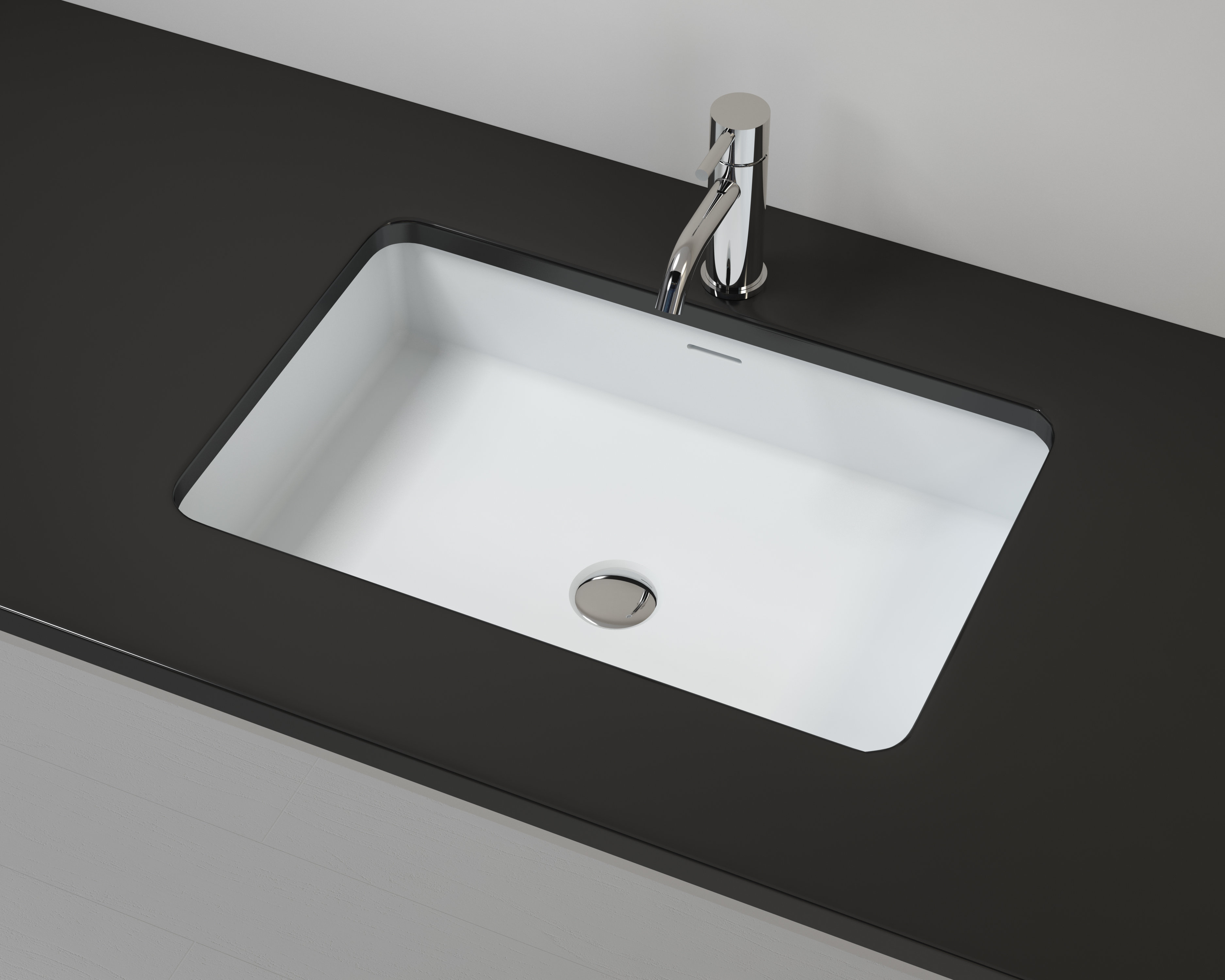 Badeloft Rectangular Undermount Bathroom Sink with Overflow Wayfair