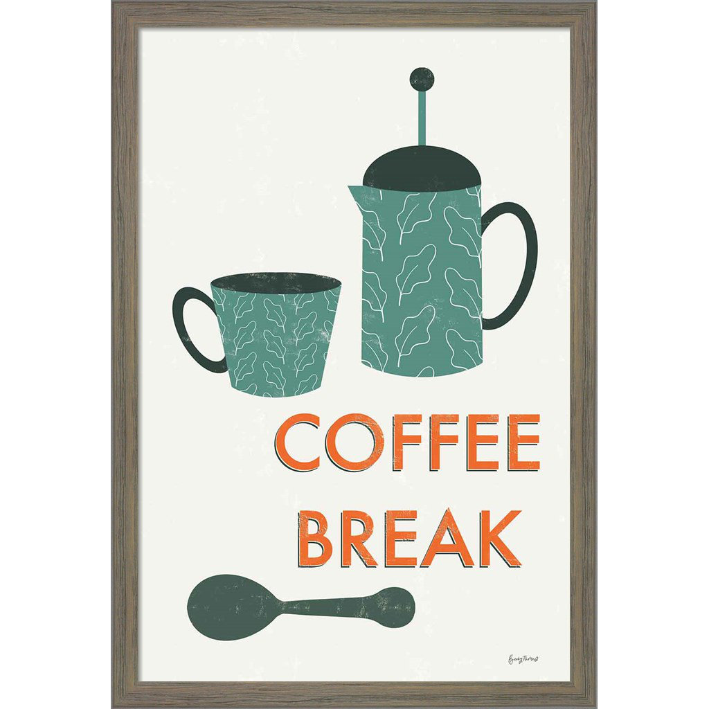 Red Barrel Studio® Retro Kitchen Coffee II by Becky Thorns Picture