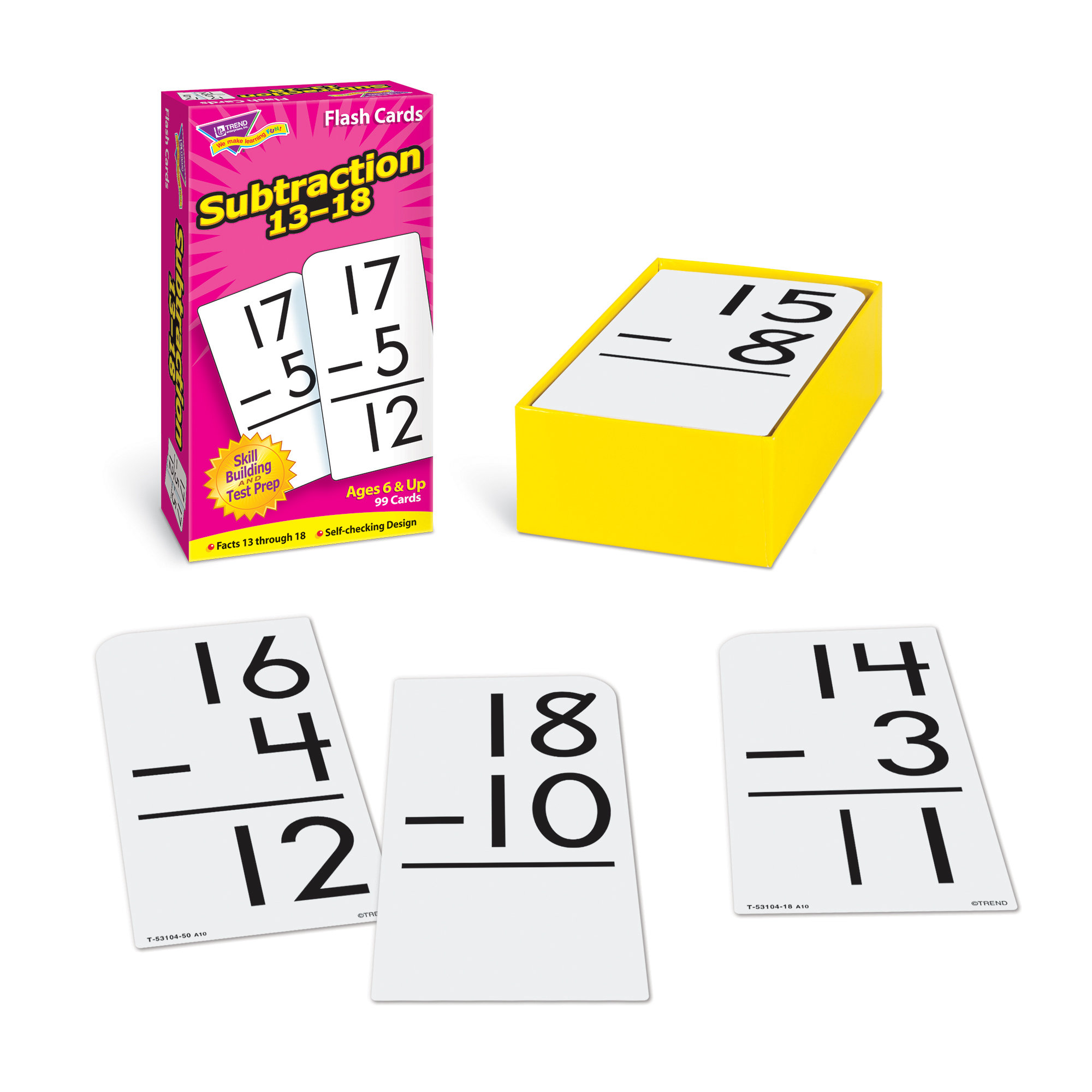 Trend Enterprises Subtraction Flash Cards Wayfair