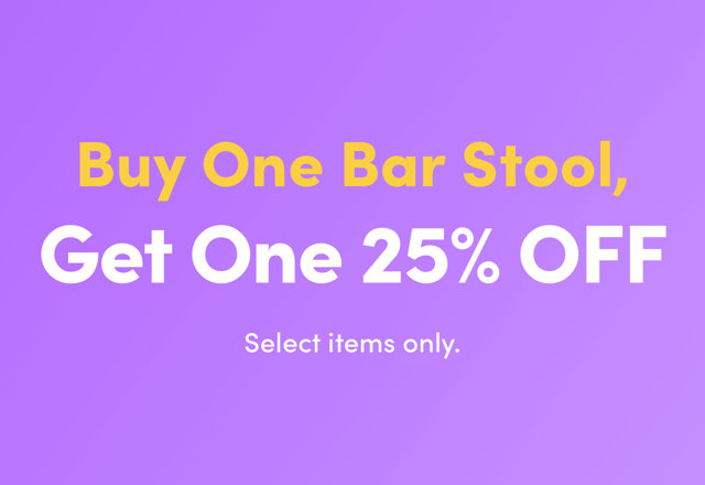 Buy One Bar Stool, Get One 25% OFF