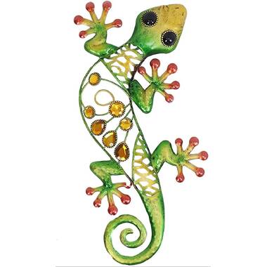 NEW Regal Art Gift Kokopelli Gecko Metal Decor Southwest Tropical Wall Decor Set 