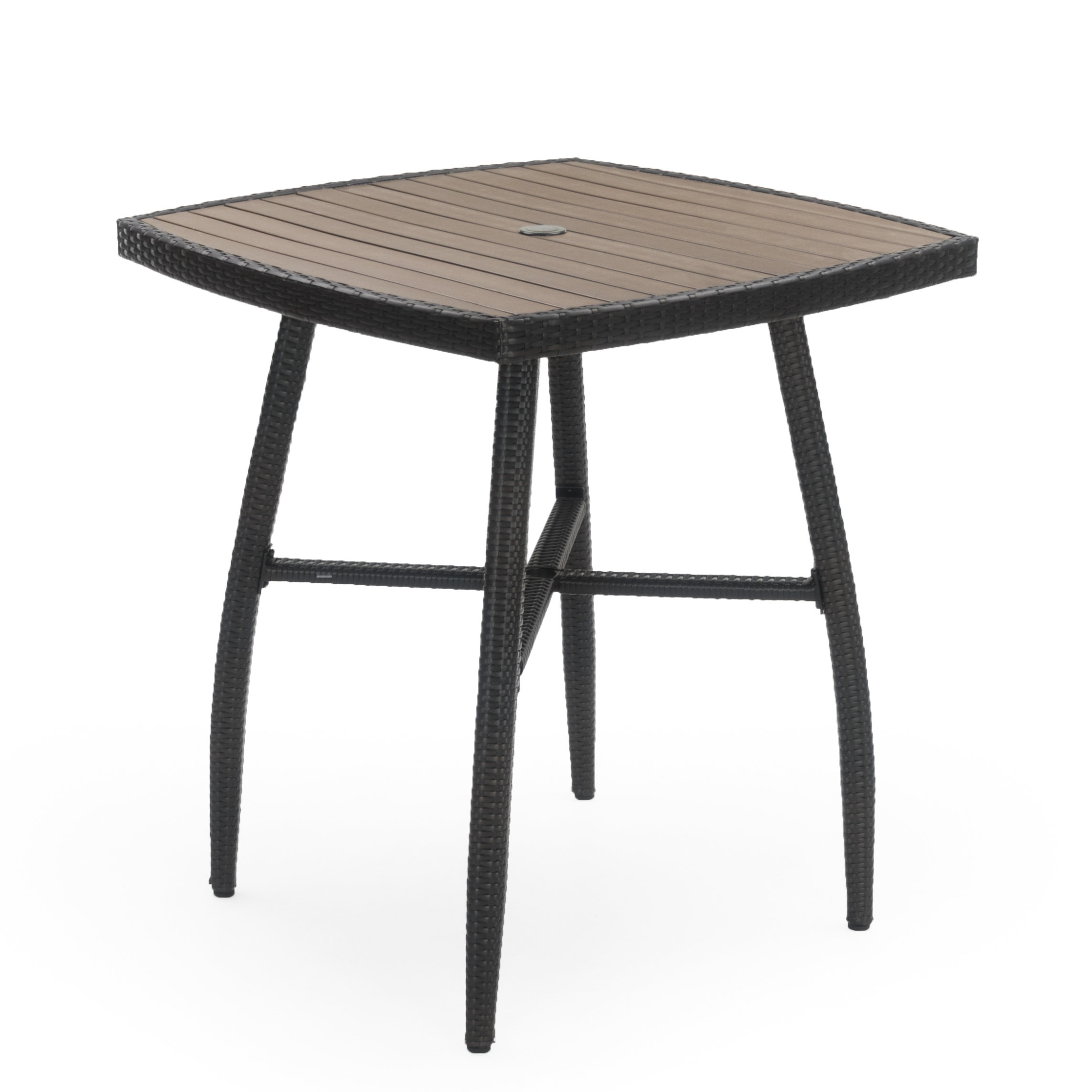 Red Barrel Studio® Alanii Wood Outdoor Bar Table Wayfair