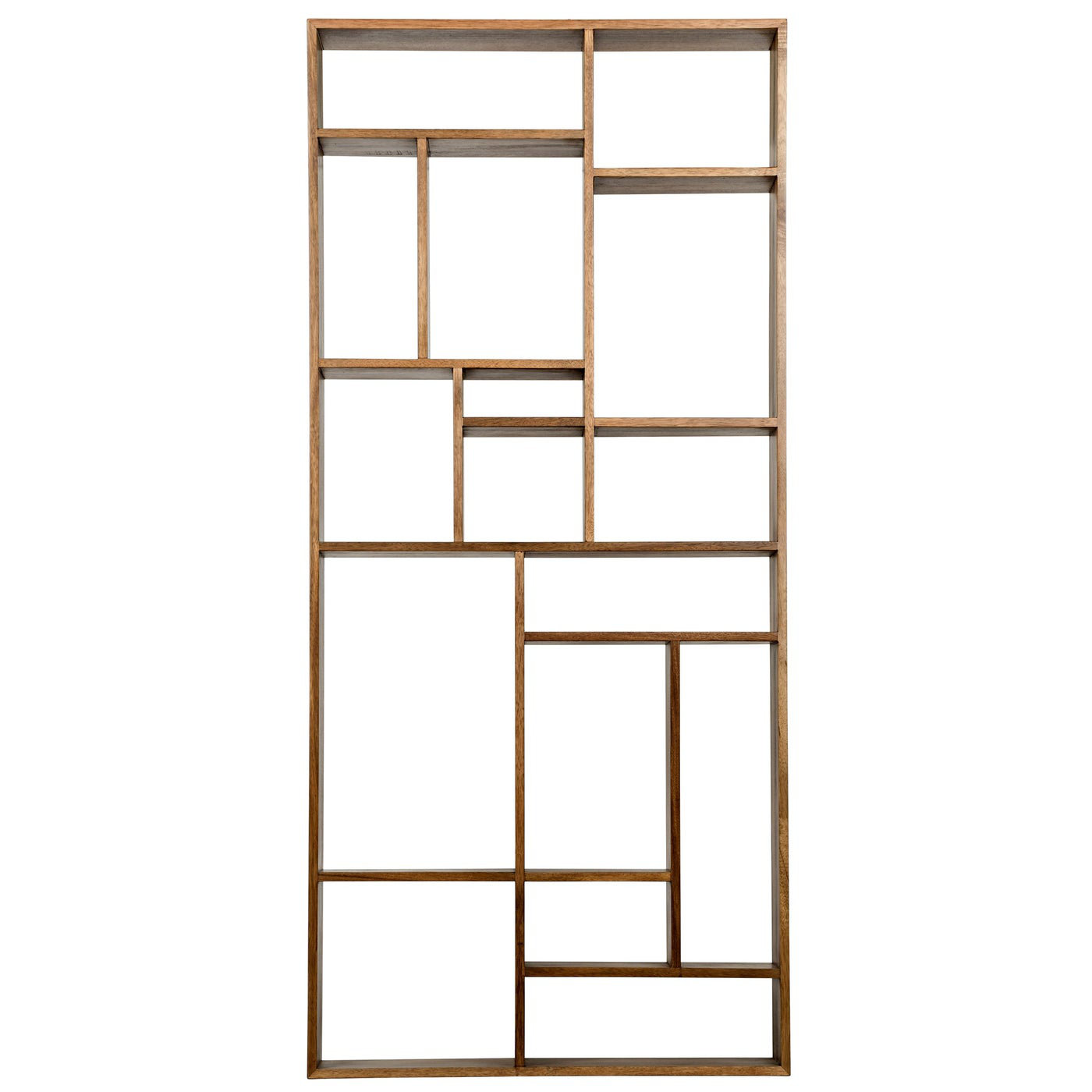 Noir Malic 88'' H x 40'' W Solid Wood Geometric Bookcase Wayfair