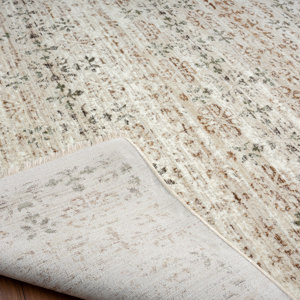 Bungalow Rose Evita Performance Ivory Rug | Wayfair