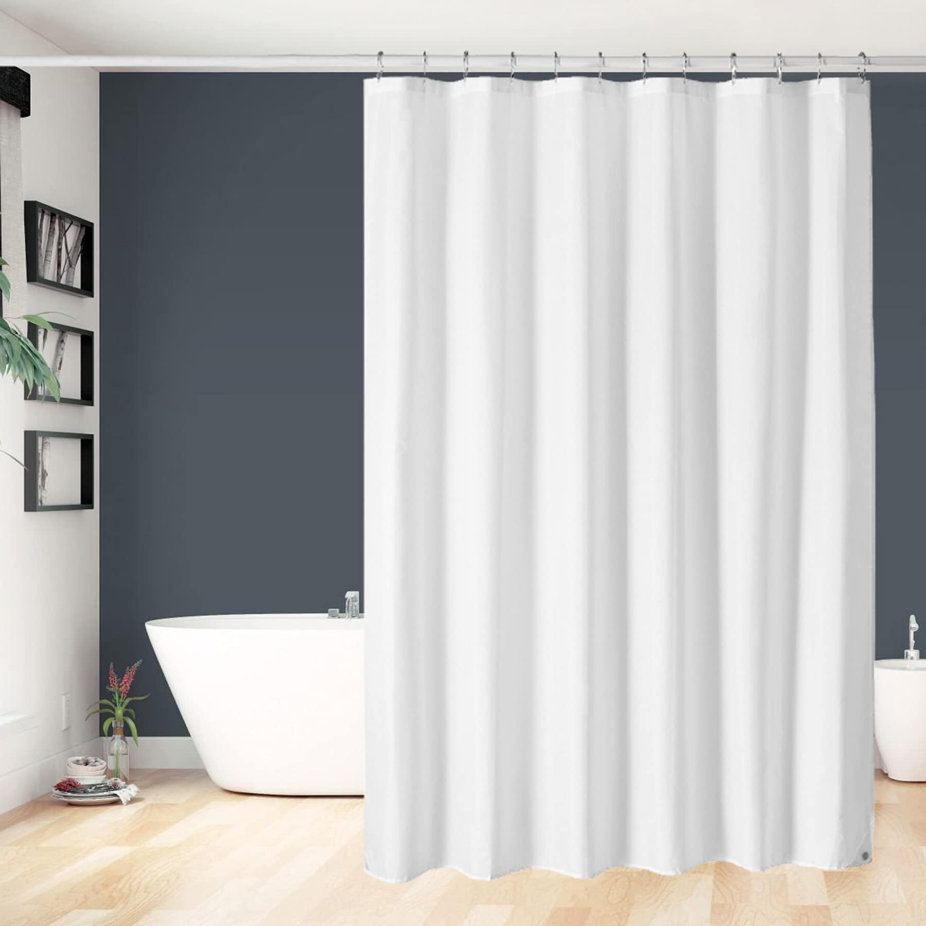 Details about   Radiation Waterproof Bathroom Polyester Shower Curtain Liner Water Resistant 