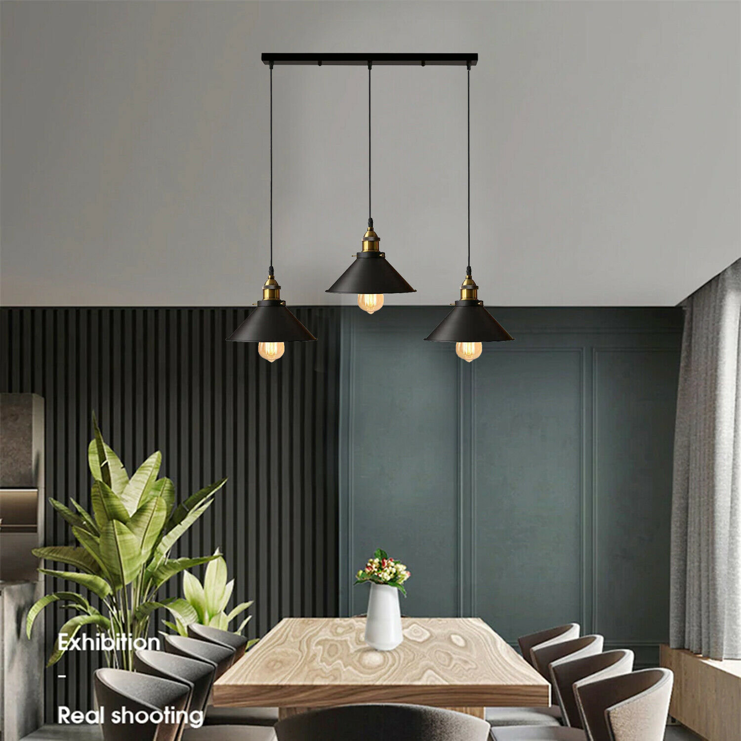 Mercury Row Latshaw 3Light Kitchen Island Cone Pendant & Reviews