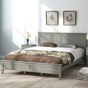 Details about   Grey Queen Bed Frame Wood Platform Upholstered Mattress Padded Room Indoor New 