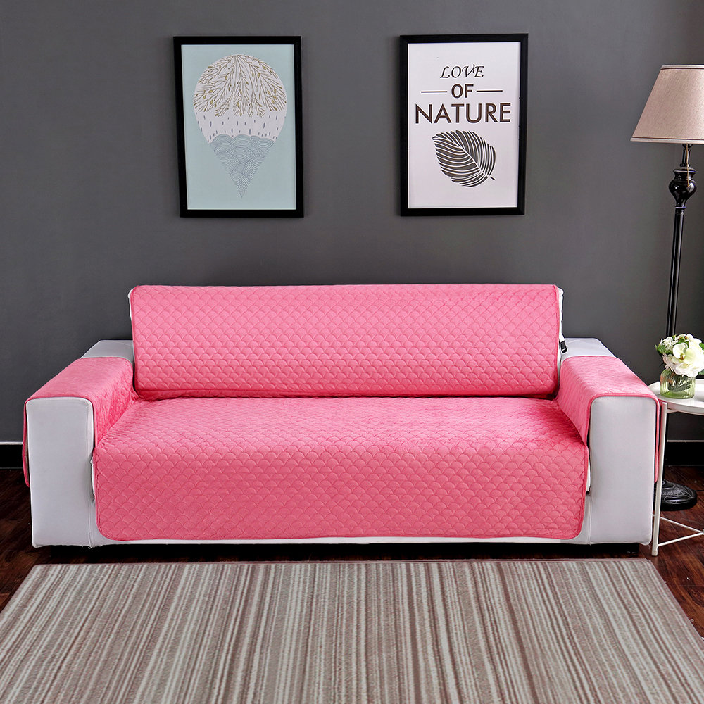 Ivy Bronx Box Cushion Sofa Slipcover & Reviews Wayfair