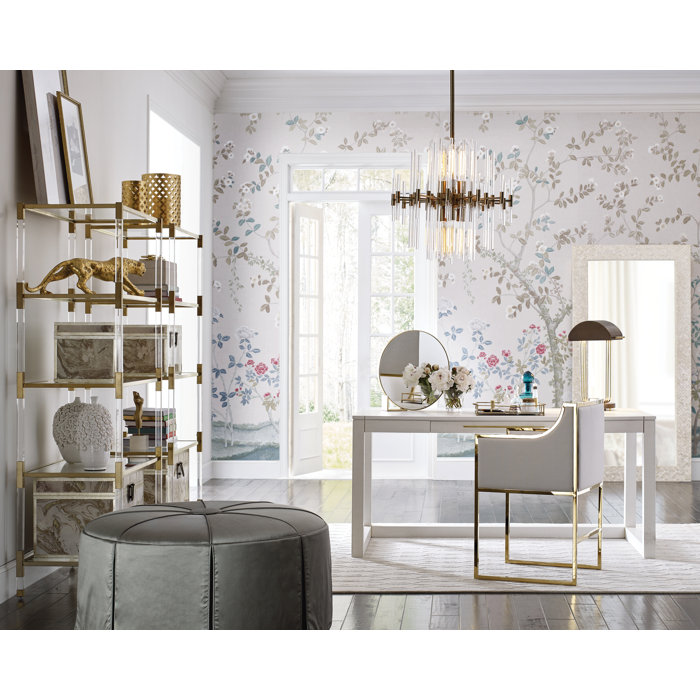 Schumacher Madame De Pompadour Floral Wallpaper Roll by Miles Redd