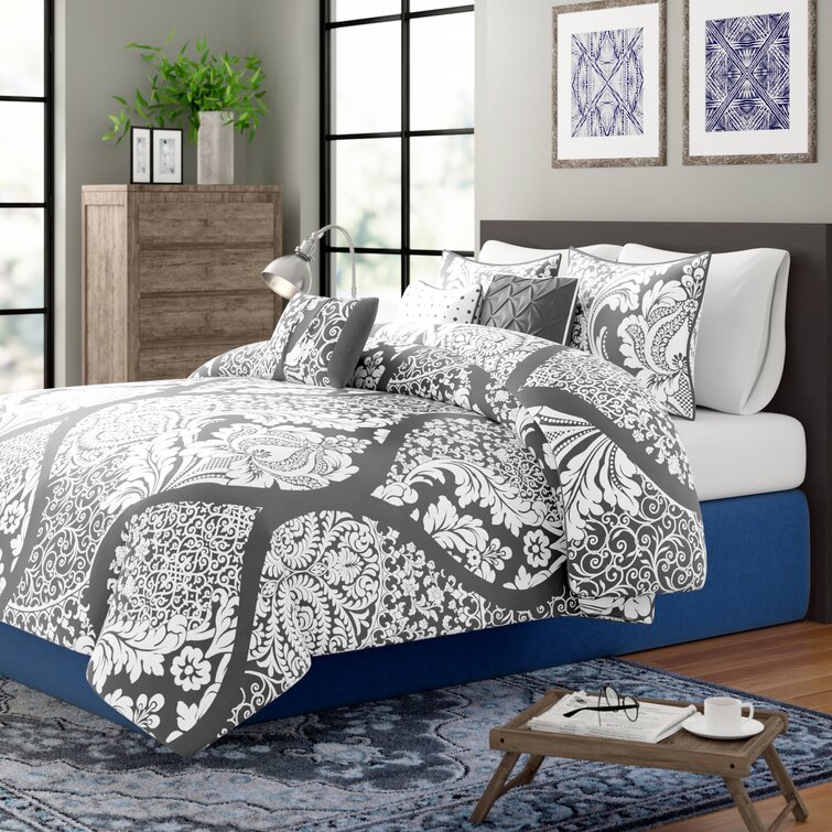Breathable Sateen Comforter Co Details about   Intelligent Design Reversible 100% Cotton Duvet 