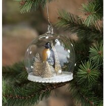Ragon House Glass Cupcake Ice Cream Cone Mini Ornament Set of 4 Christmas Decor 