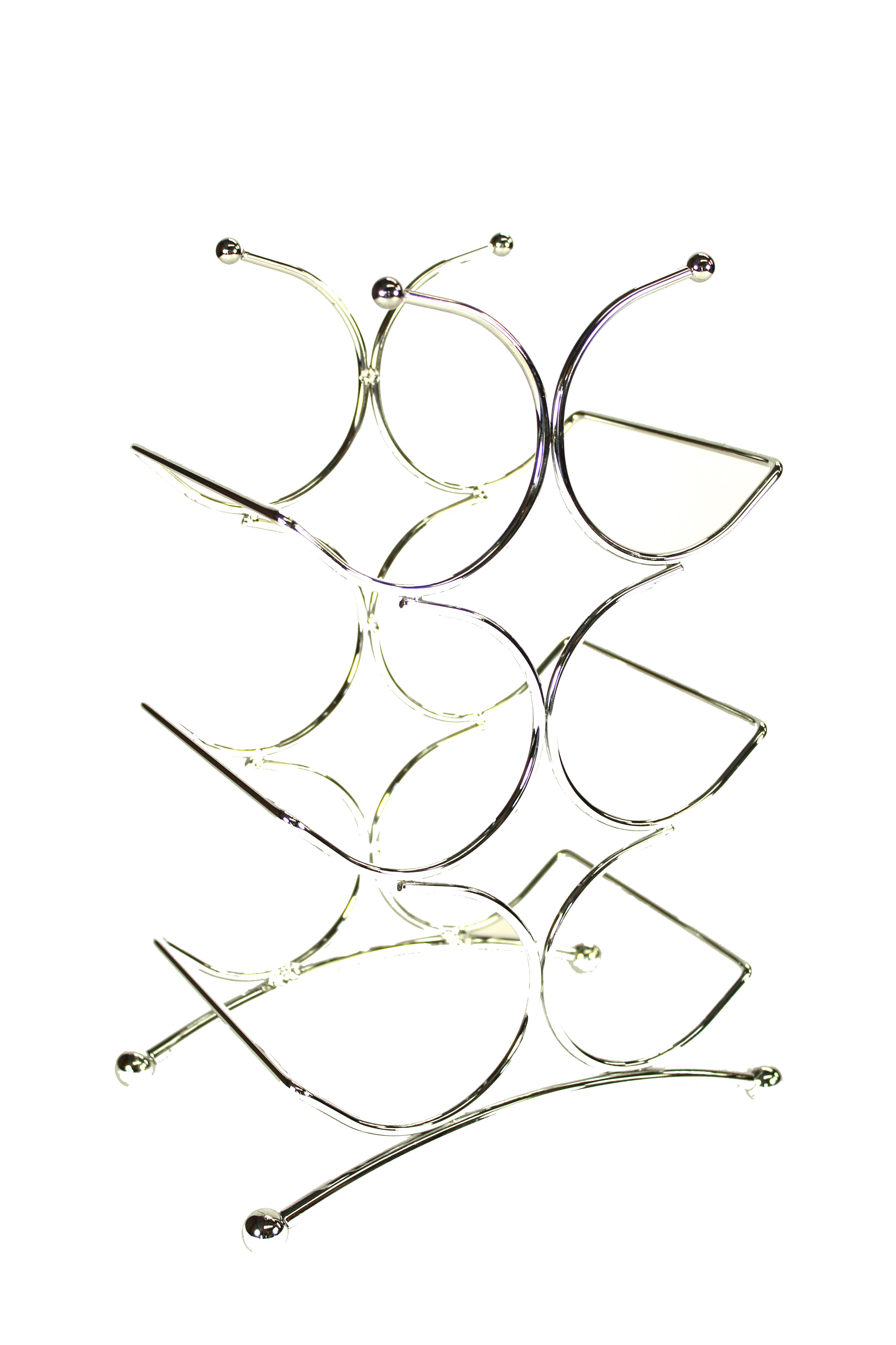 Rosalind Wheeler Wollongong 6 Bottle Tabletop/Countertop Wine Bottle