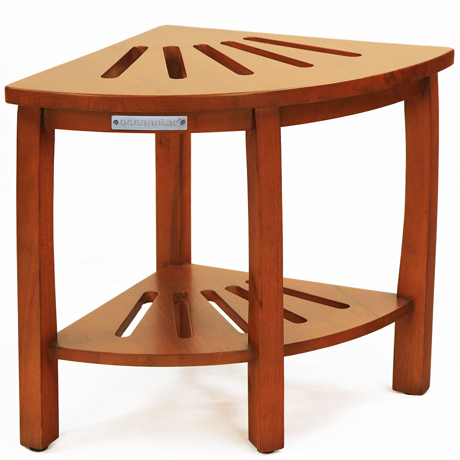 Symple Stuff Whitchurch 22.26'' W Wood Shower Bench & Reviews Wayfair