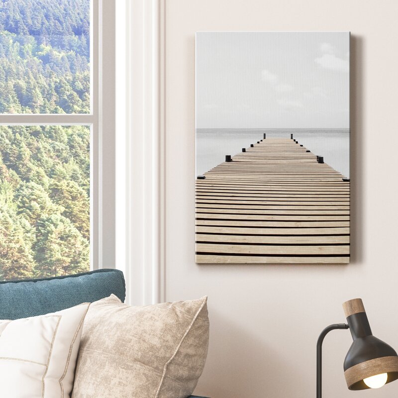Neutral Skies - Wrapped Canvas Print - Nautical Wall Decorations