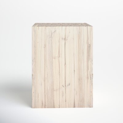 Mullin Solid Wood Block End Table