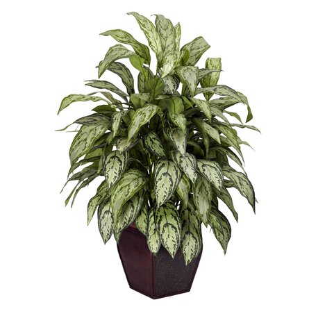 38'' Faux Foliage Plant in Wood Planter