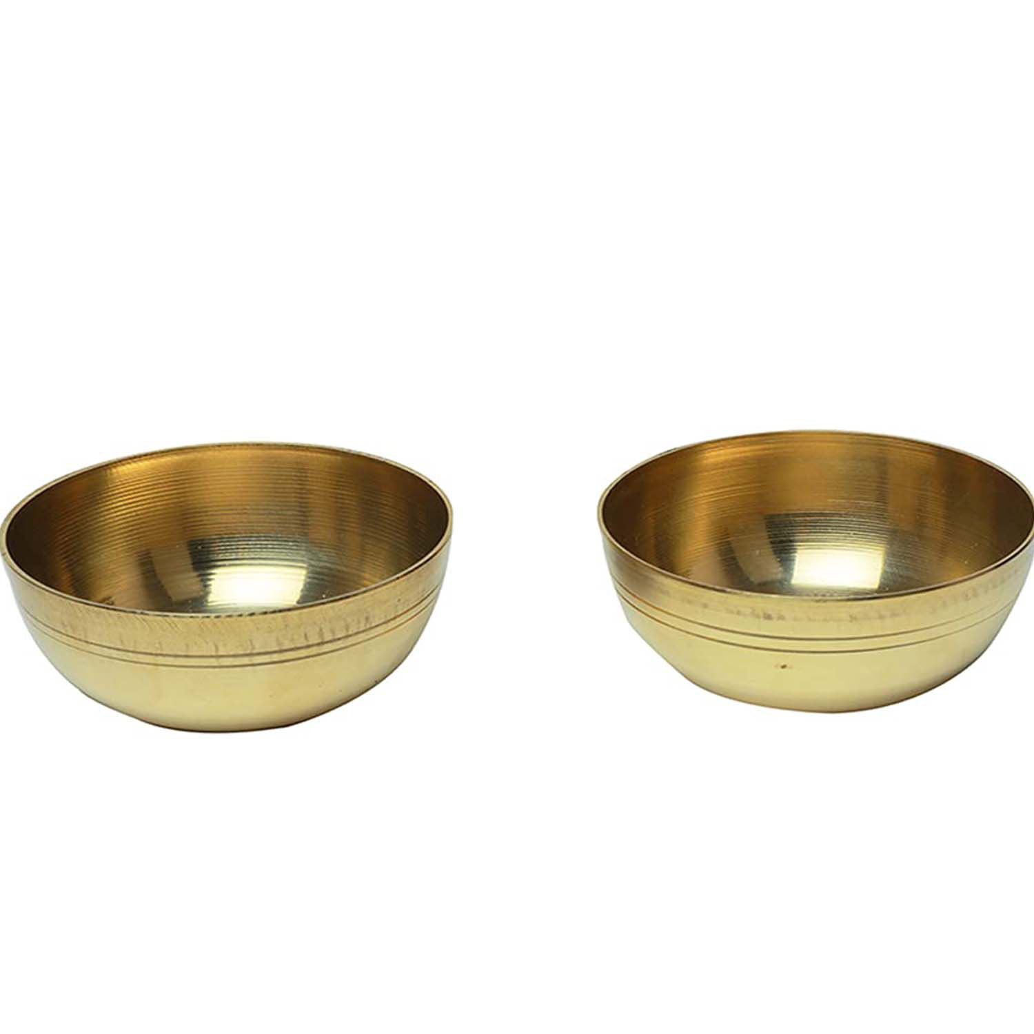 Mercer41 Set Of 2 Multipurpose Small Brass Katori Bowls Prasad Bowls