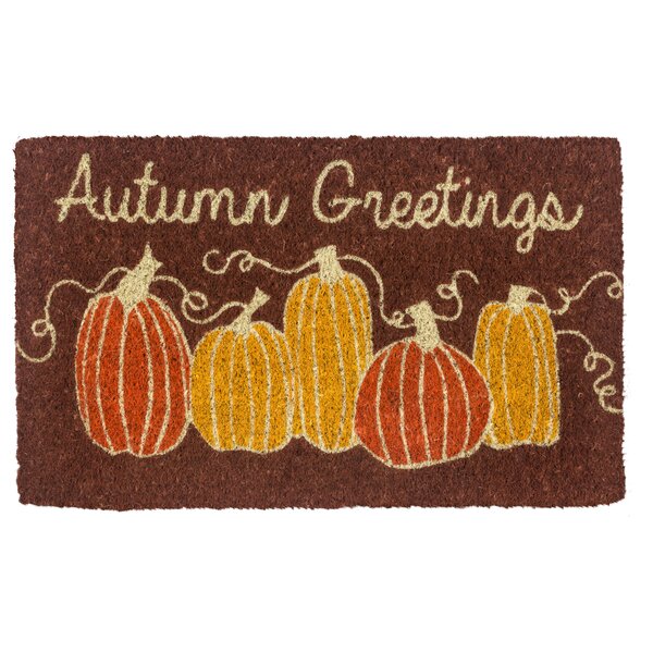 Holiday Doormat Pumpkin Doormat Welcome Doormat Fall Doormat