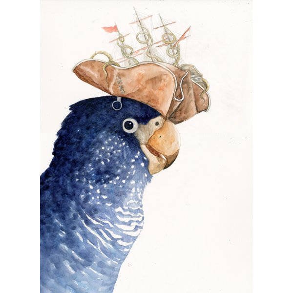 Bay Isle Home Pirate Parrot - Wrapped Canvas Painting | Wayfair.co.uk