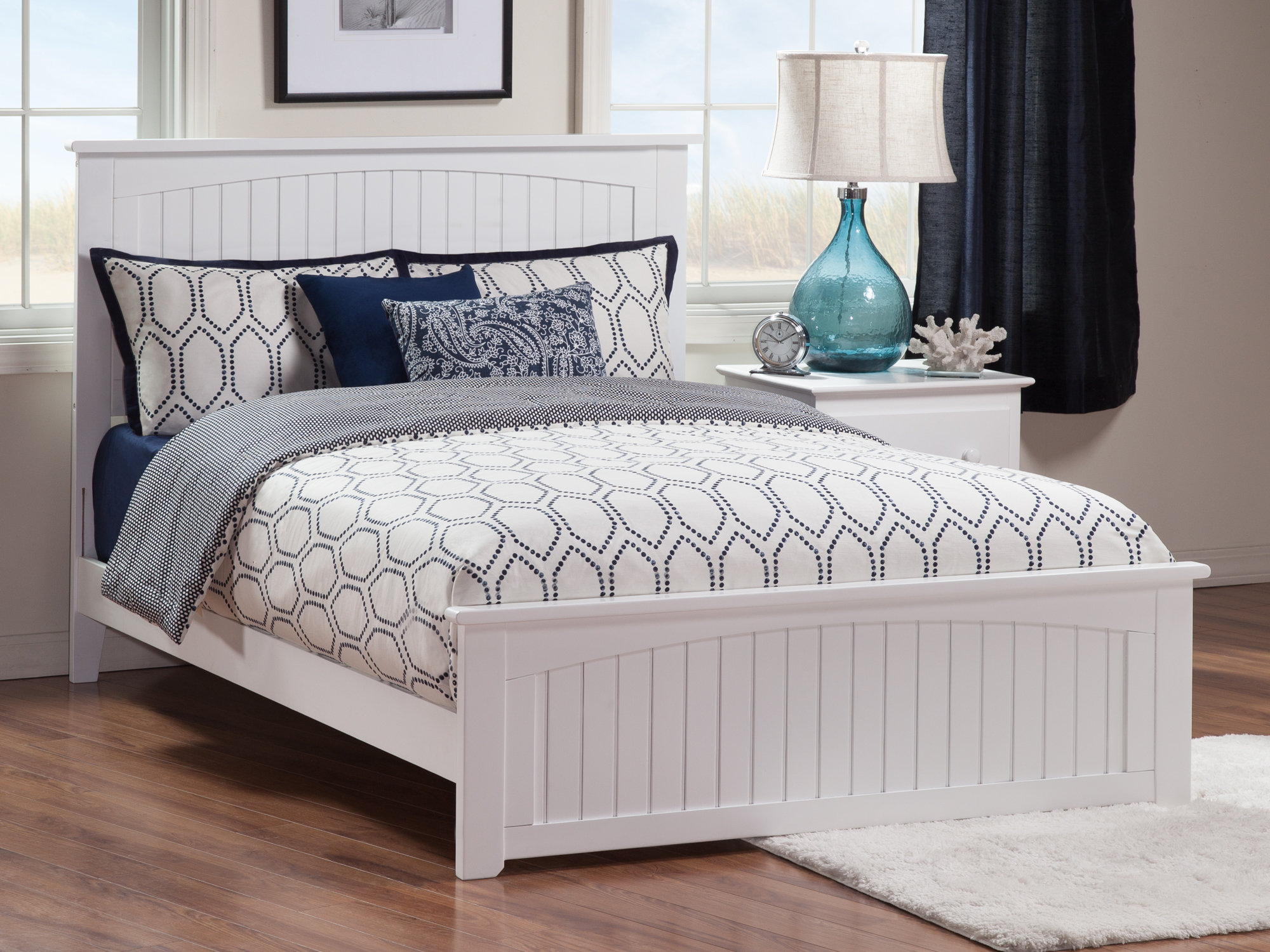 AFI Furnishings Nantucket Low Profile Solid Wood Platform Bed with
