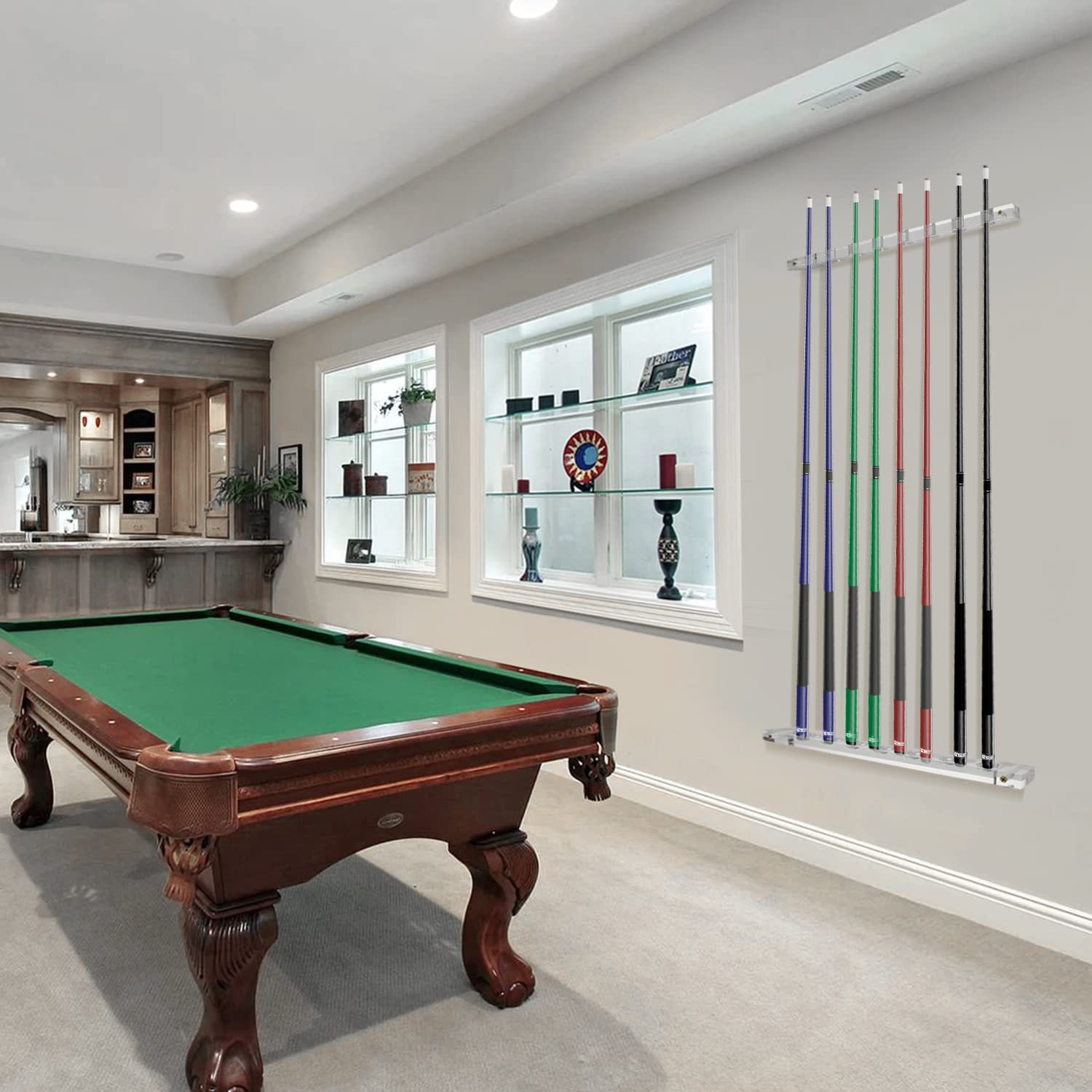 GSE Games & Sports Expert 8 Pool Cue Rack Wayfair