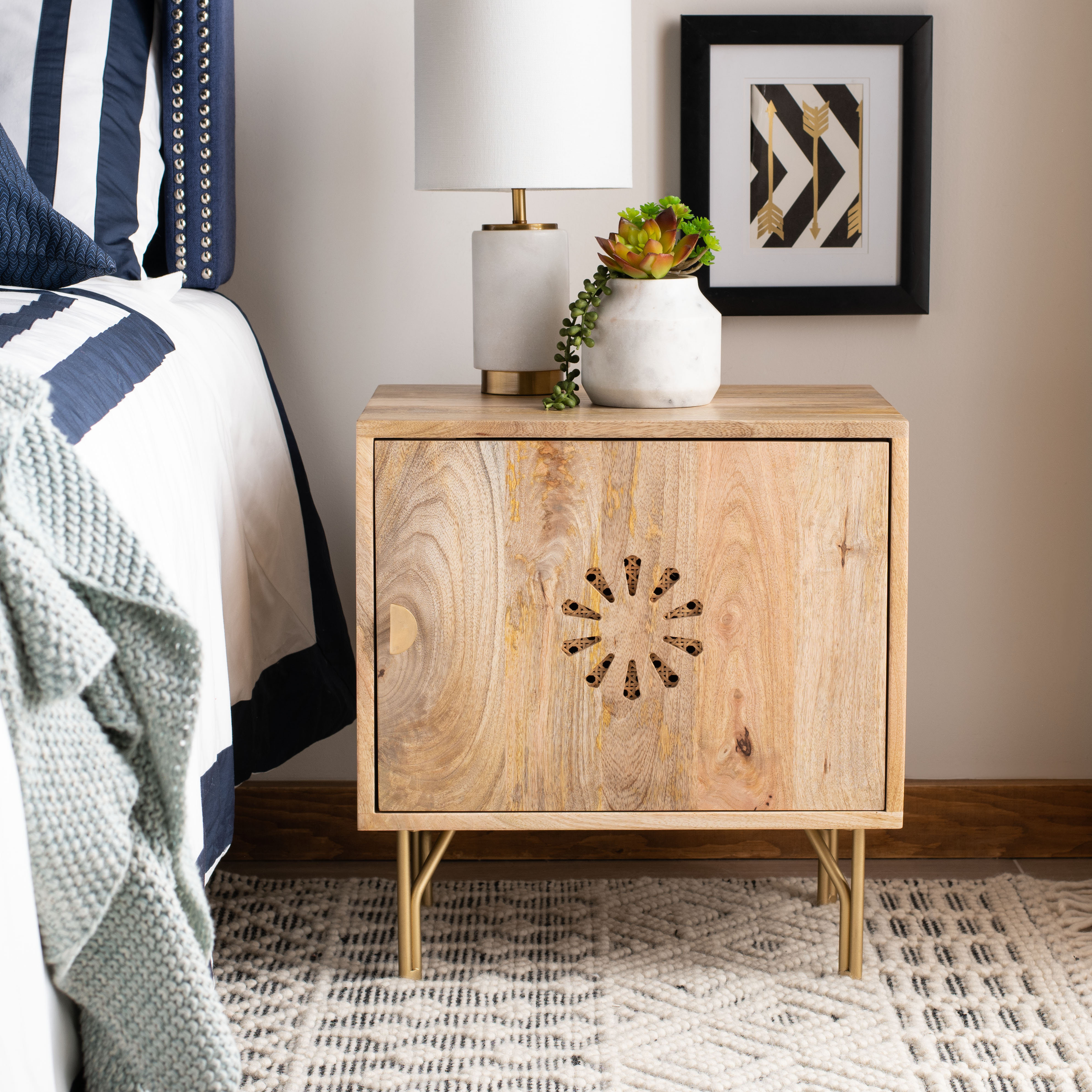 Dakota Fields Cornell Solid Wood Nightstand & Reviews Wayfair