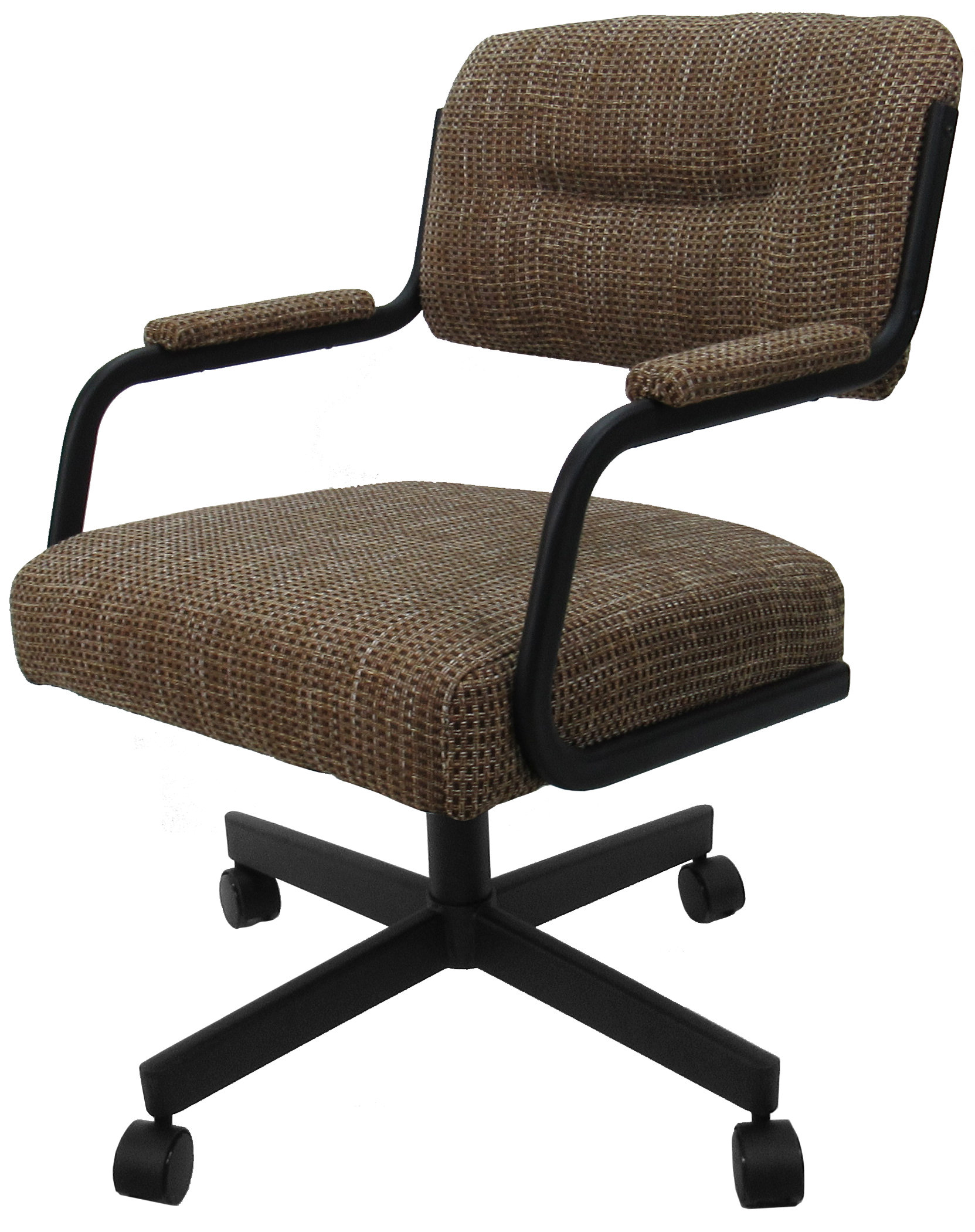 Latitude Run® Custom Dining Metal Caster Chairs Arm Chair Wayfair