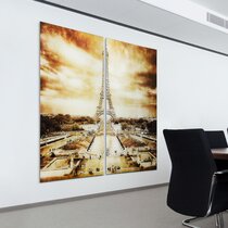 We\u2019ll Always Have Paris Eiffel Tower Fused Glass hanging panel