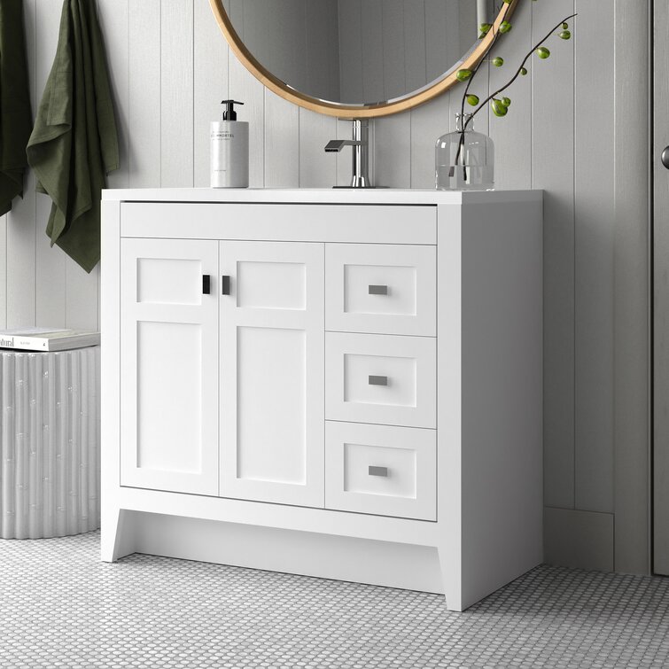 Sand & Stable Finley 36.25'' Free-standing Single Bathroom Vanity with ...