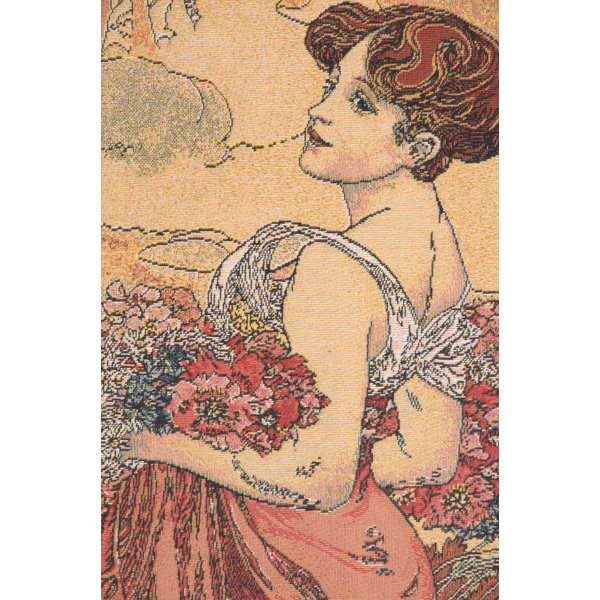 Tentures Murales En Tapisserie Les 4 Saisons D'apres Mucha 45 CM X 100 | Collection art deco