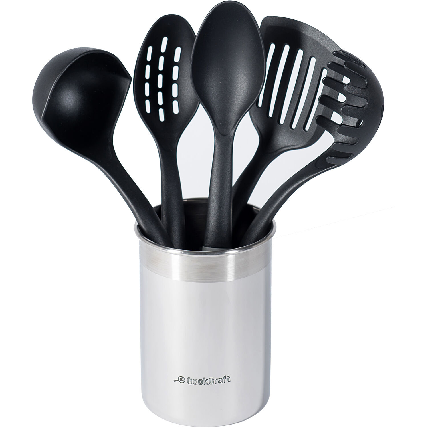 CookCraft 6 Piece Nylon Assorted Kitchen Utensil Set with Utensil