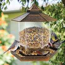 3.9-Lb. Brushed Copper Finish Classic Brands 12 Squirrel-Proof Bird Feeder 