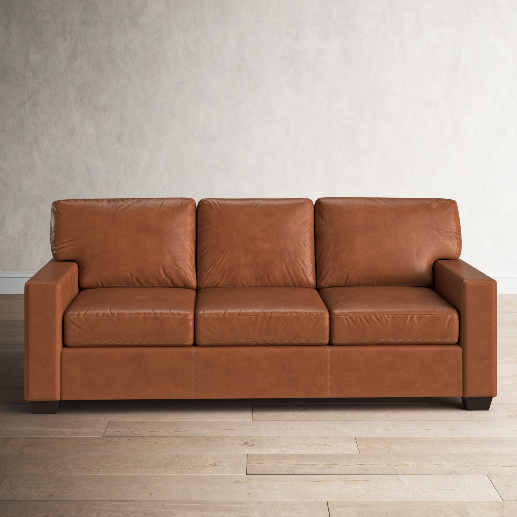 Birch Lane™ Kristen 83" Leather Sofa Wayfair