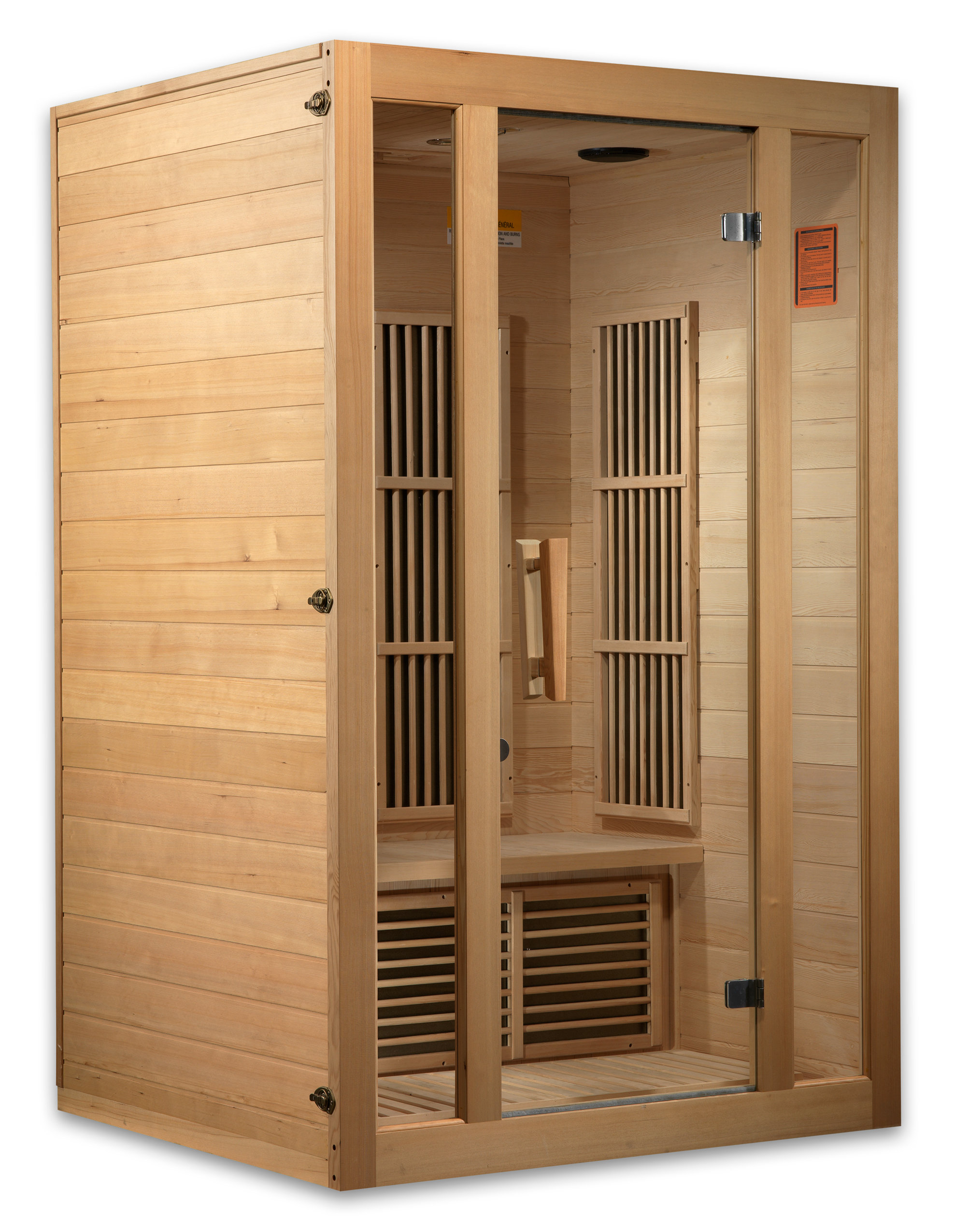Dynamic Infrared 2 Person Indoor FAR Infrared Sauna in Hemlock