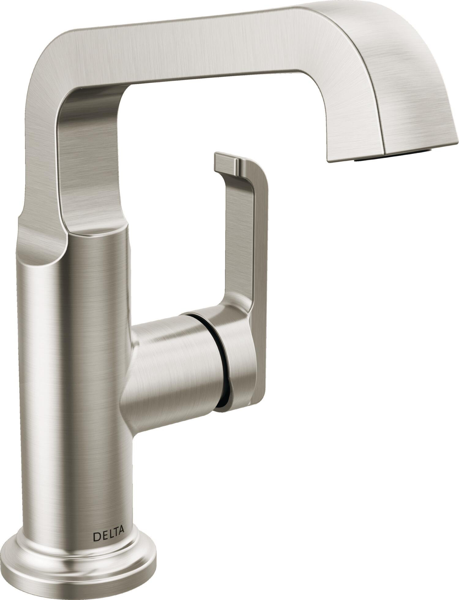 Delta Tetra Single Hole Bathroom Faucet, Single Handle Bathroom Sink ...