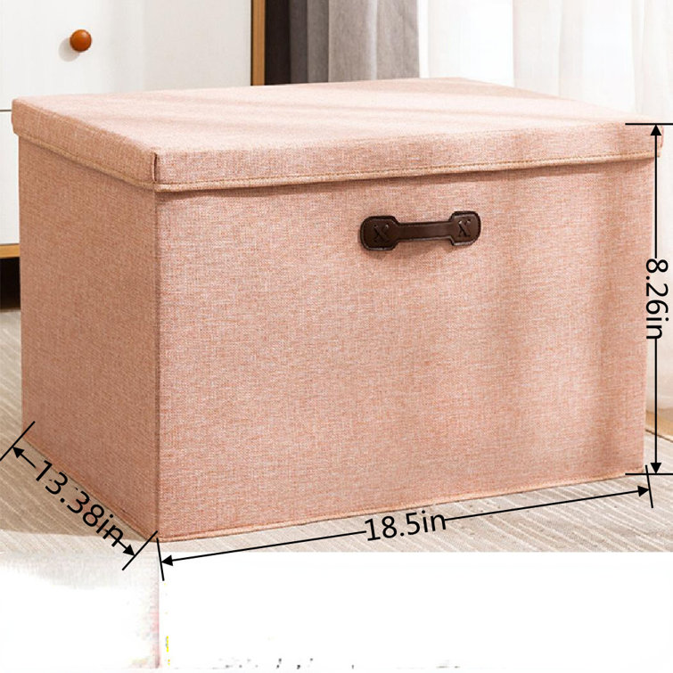 Latitude Run® Linen Storage Box | Wayfair