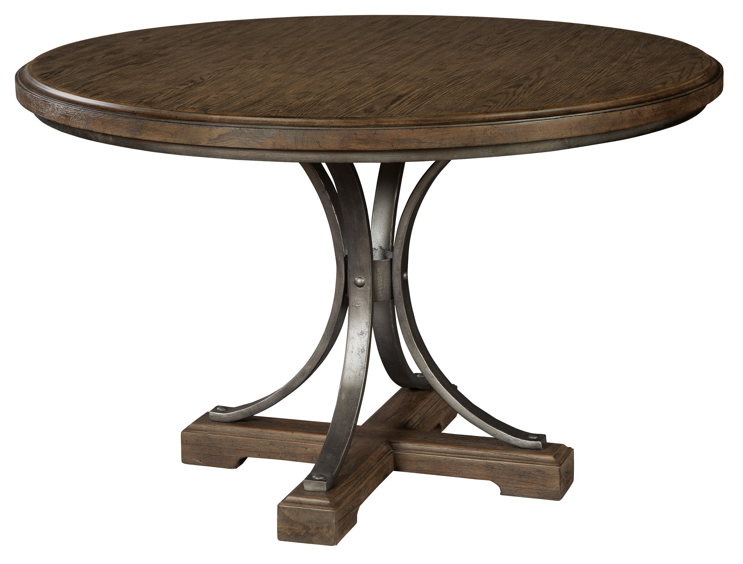 Details about   Oak pedestal dining room set 