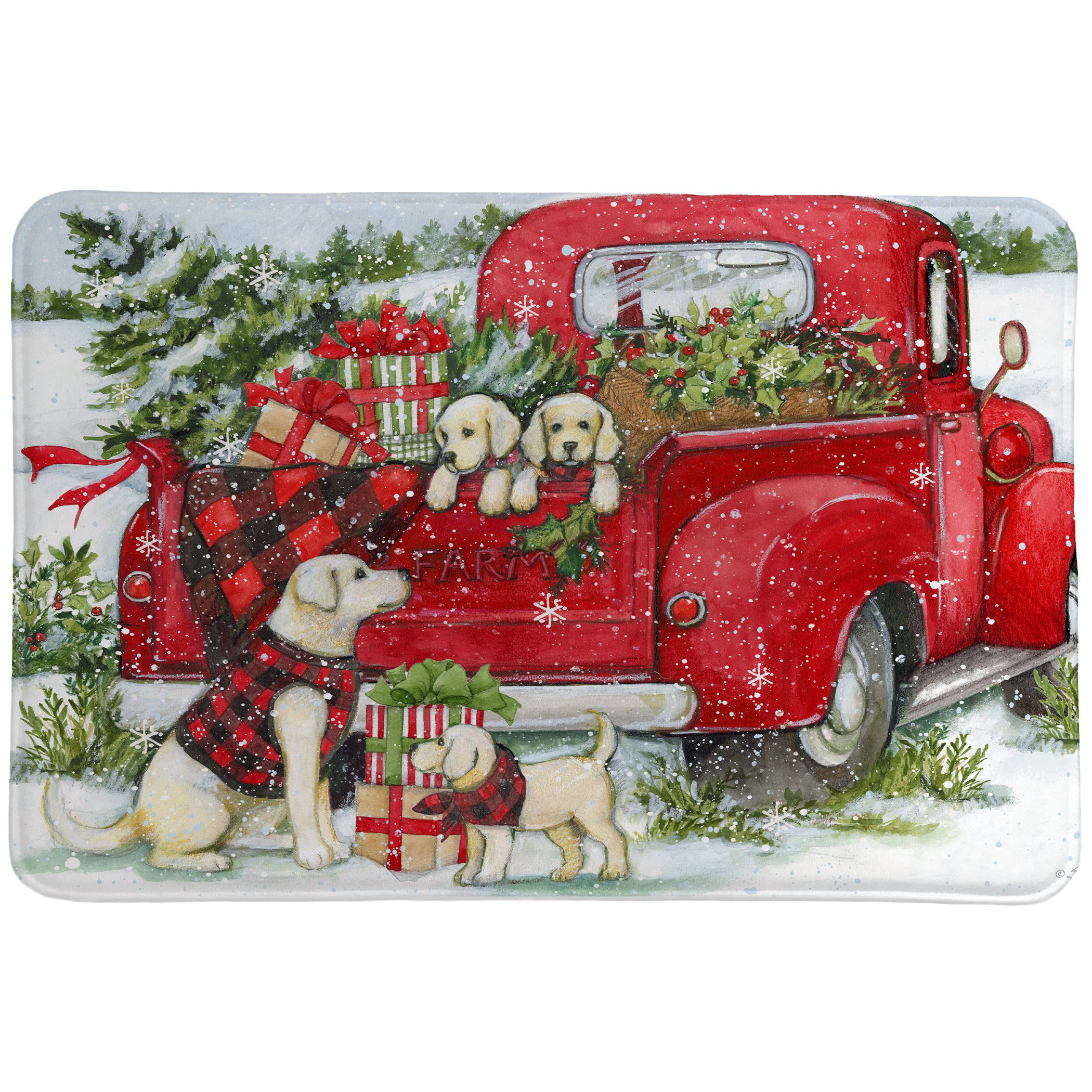 The Holiday Aisle® Pabai Truck Bath Rug Wayfair