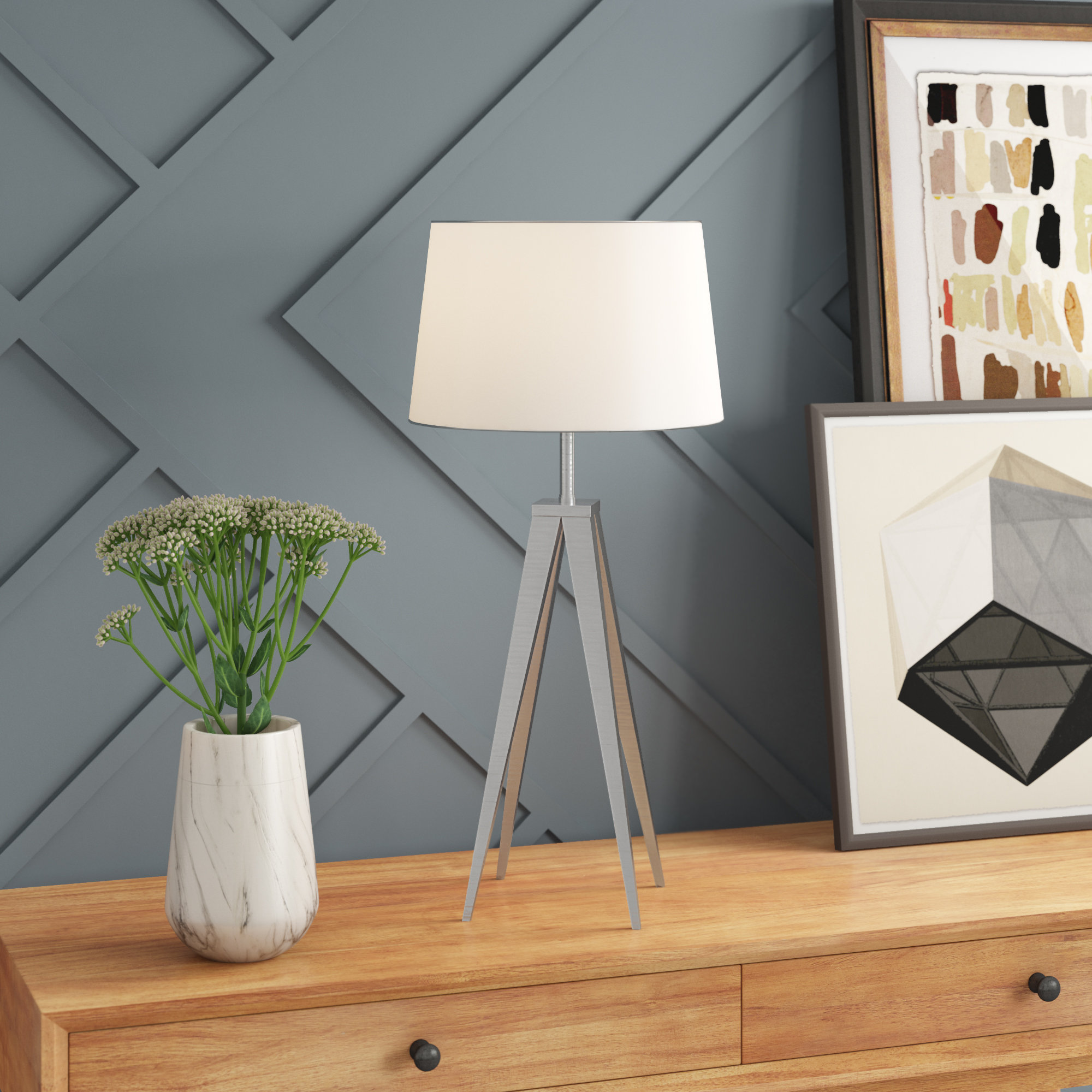 Ivy Bronx Gradey Metal Tripod Lamp & Reviews Wayfair