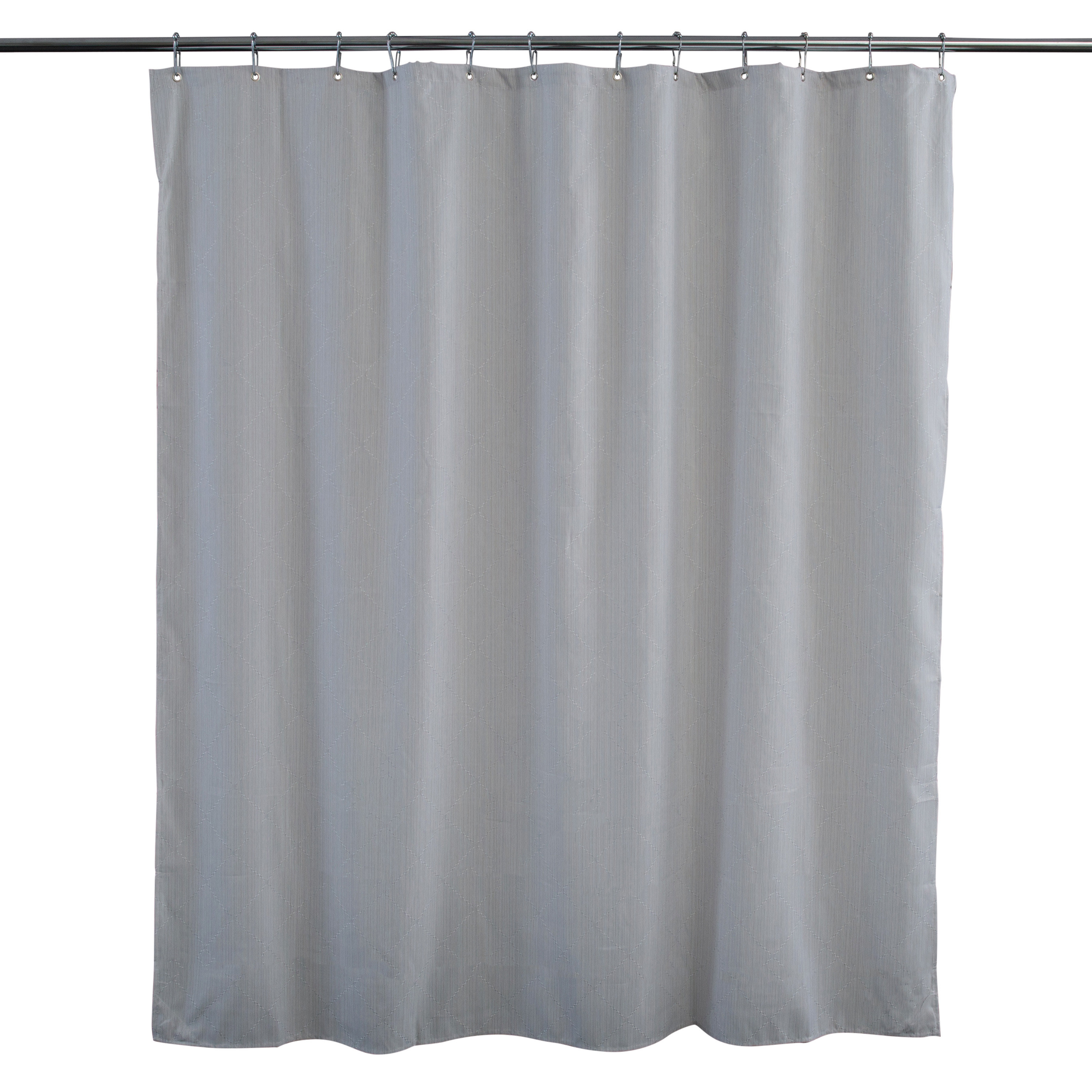 Elle Décor Jacquard Weave Diamond Design Shower Curtain In Grey Wayfair